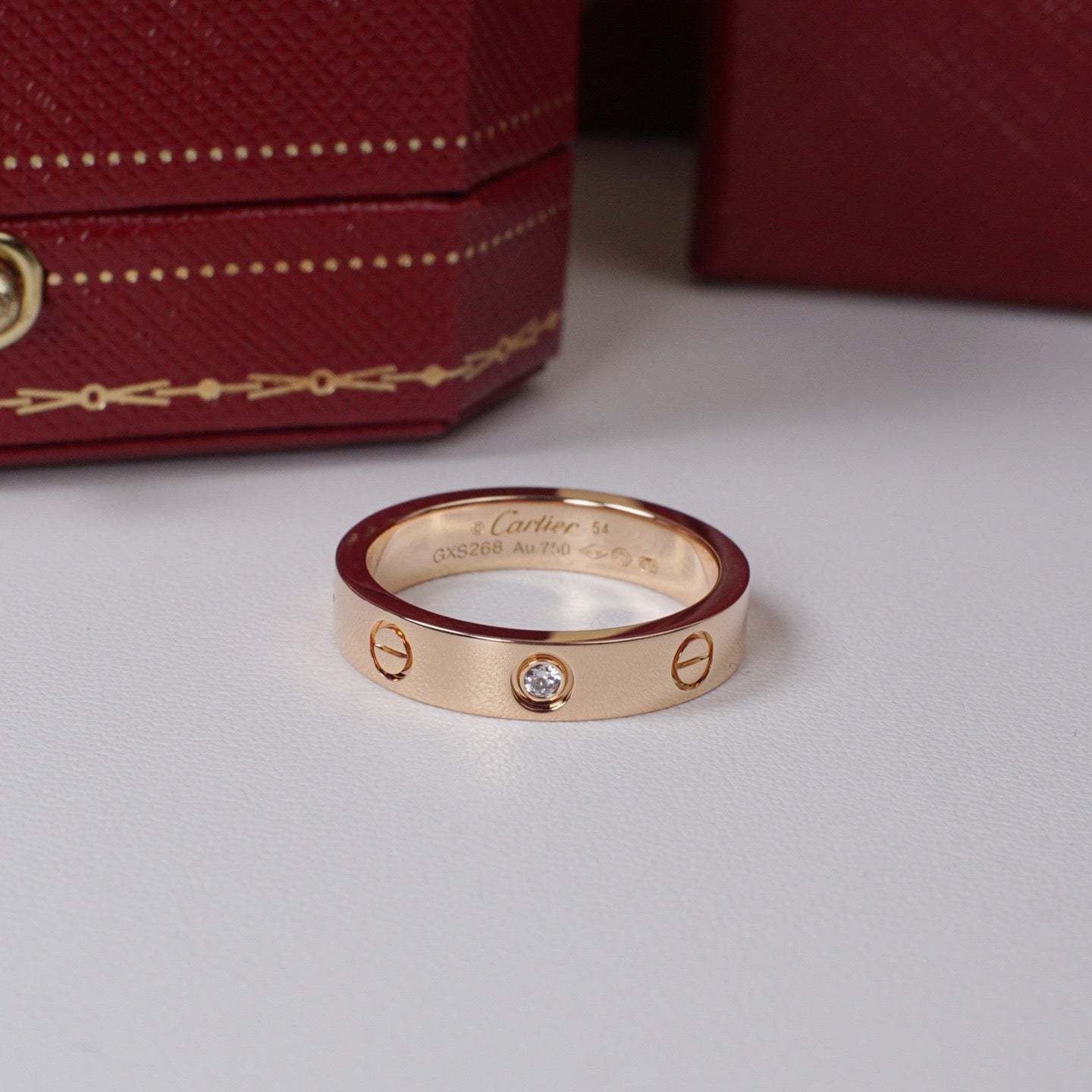 [Love Lucky]LOVE 4MM 1 DIAMOND RING