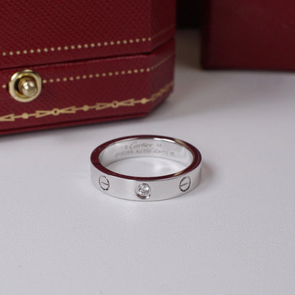 [Love Lucky]LOVE 4MM 1 DIAMOND RING