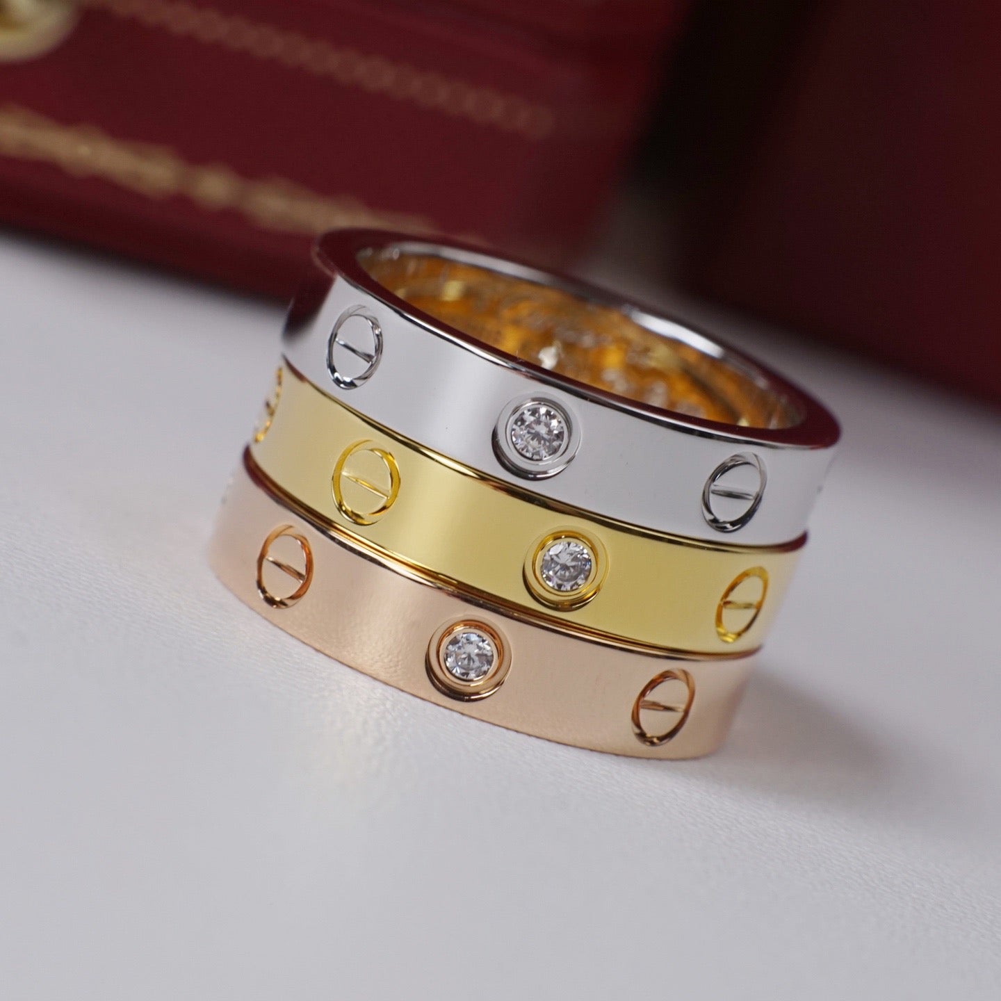 [Love Lucky]LOVE 4MM 1 DIAMOND RING