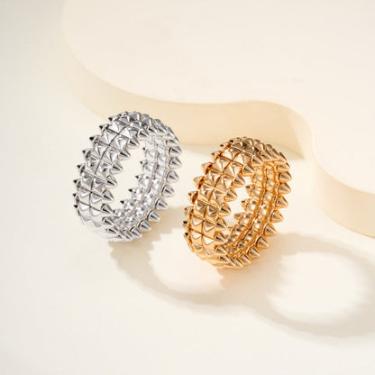 [Love Lucky]CLASH 9.2MM DOUBLE ROW RING