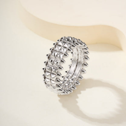 [Love Lucky]CLASH 9.2MM DOUBLE ROW RING