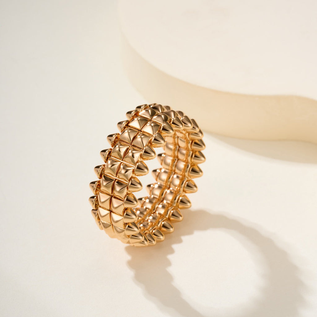 [Love Lucky]CLASH 9.2MM DOUBLE ROW RING
