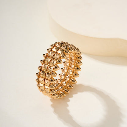 [Love Lucky]CLASH 9.2MM DOUBLE ROW RING