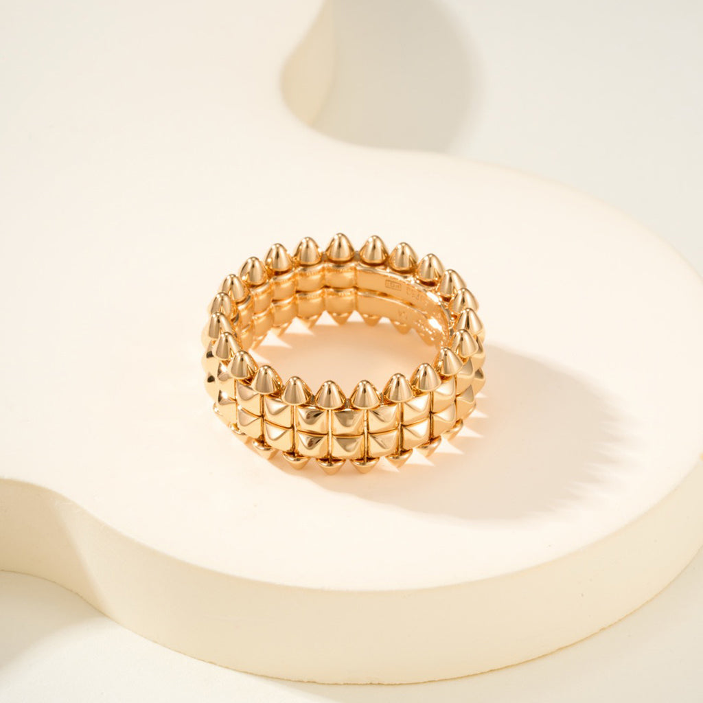 [Love Lucky]CLASH 9.2MM DOUBLE ROW RING