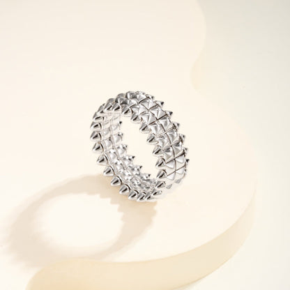 [Love Lucky]CLASH 9.2MM DOUBLE ROW RING