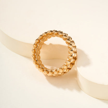 [Love Lucky]CLASH 9.2MM DOUBLE ROW RING
