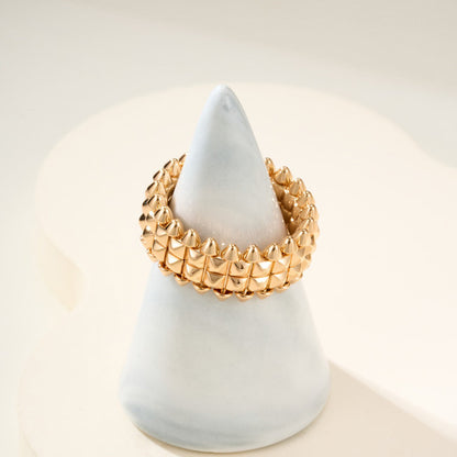 [Love Lucky]CLASH 9.2MM DOUBLE ROW RING