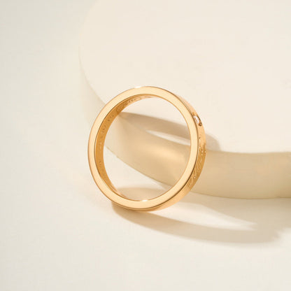 [Love Lucky]LOVE RING 4MM 1 DIAMOND