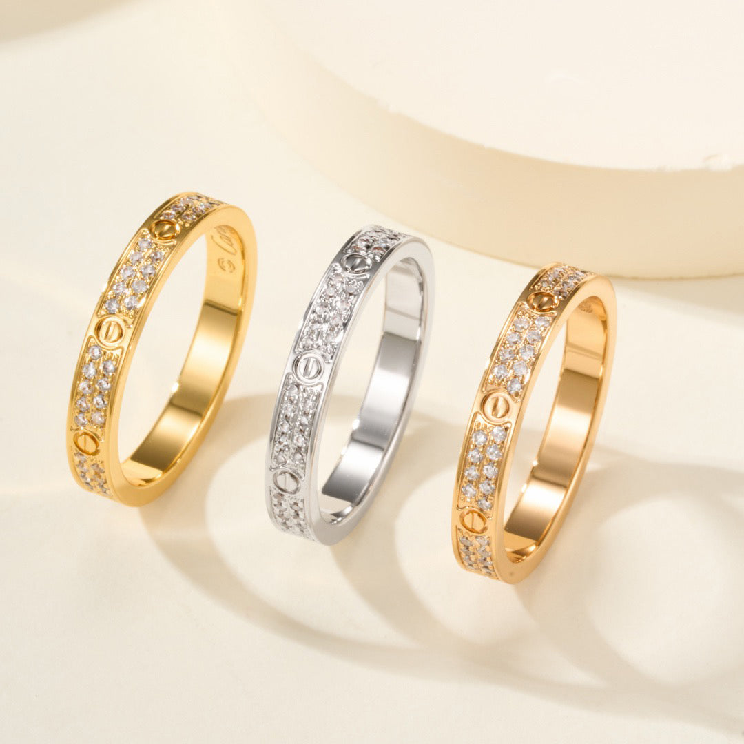 [Love Lucky]LOVE RING 2.65MM DIAMOND