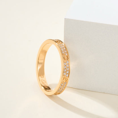 [Love Lucky]LOVE RING 2.65MM DIAMOND