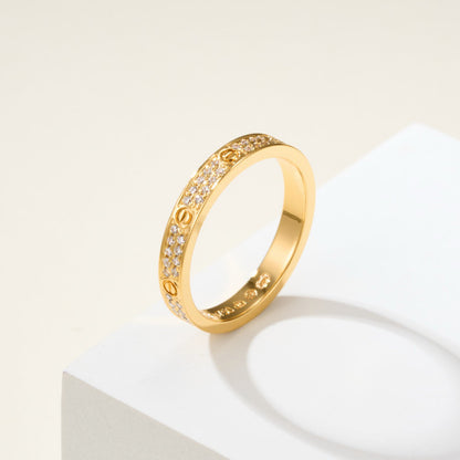 [Love Lucky]LOVE RING 2.65MM DIAMOND