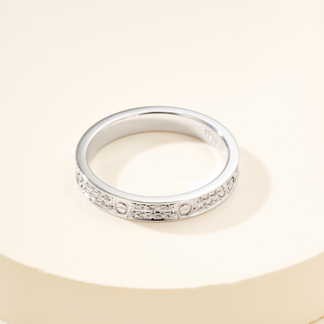 [Love Lucky]LOVE RING 2.65MM DIAMOND