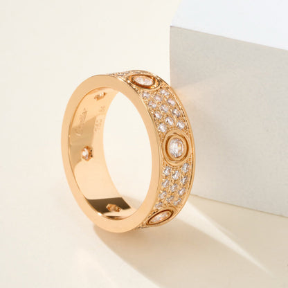 [Love Lucky]LOVE 5.5MM FULL-PAVE 6-DIAMOND RING