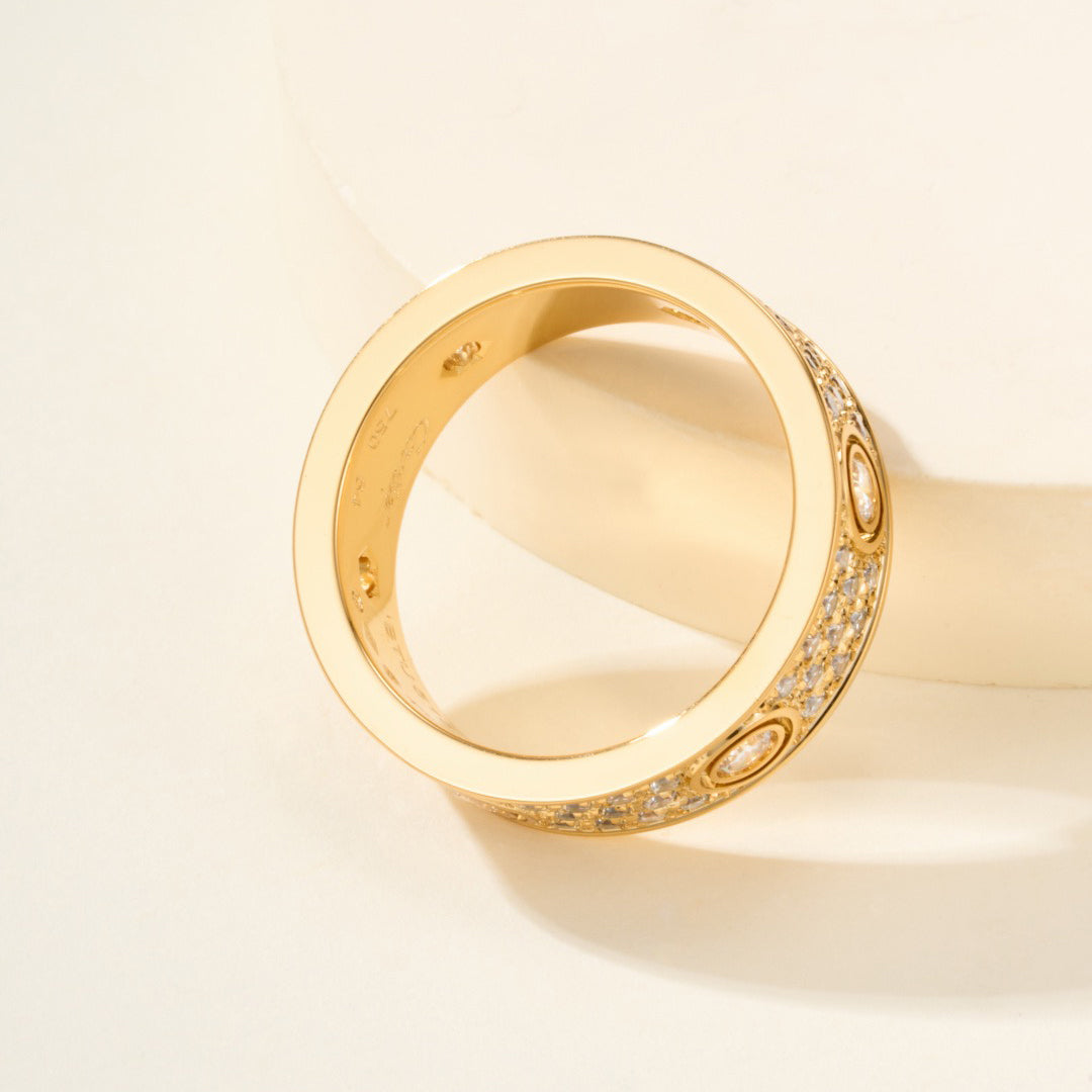 [Love Lucky]LOVE 5.5MM FULL-PAVE 6-DIAMOND RING