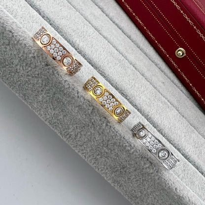 [Love Lucky]LOVE 5.5MM FULL-PAVE 6-DIAMOND RING