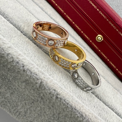 [Love Lucky]LOVE 5.5MM FULL-PAVE 6-DIAMOND RING