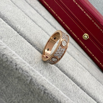[Love Lucky]LOVE 5.5MM FULL-PAVE 6-DIAMOND RING