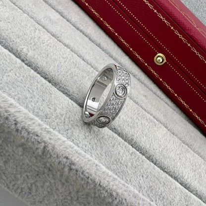 [Love Lucky]LOVE 5.5MM FULL-PAVE 6-DIAMOND RING