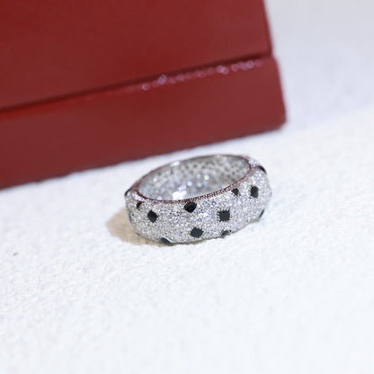 [Love Lucky]PANTHERE SPOTTED FULL DIAMOND RING
