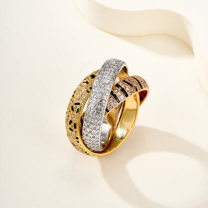 [Love Lucky]TRINITY  RING LEOPARD PRINT