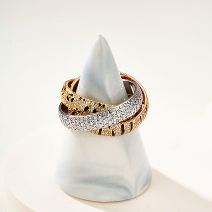 [Love Lucky]TRINITY  RING LEOPARD PRINT