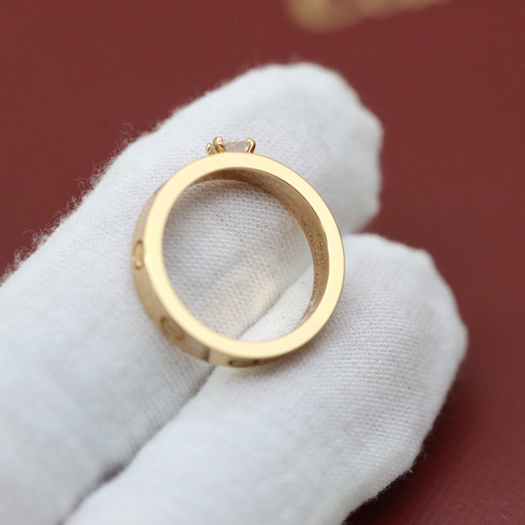 [Love Lucky]LOVE RING 3.6MM 1 BIG DIAMOND
