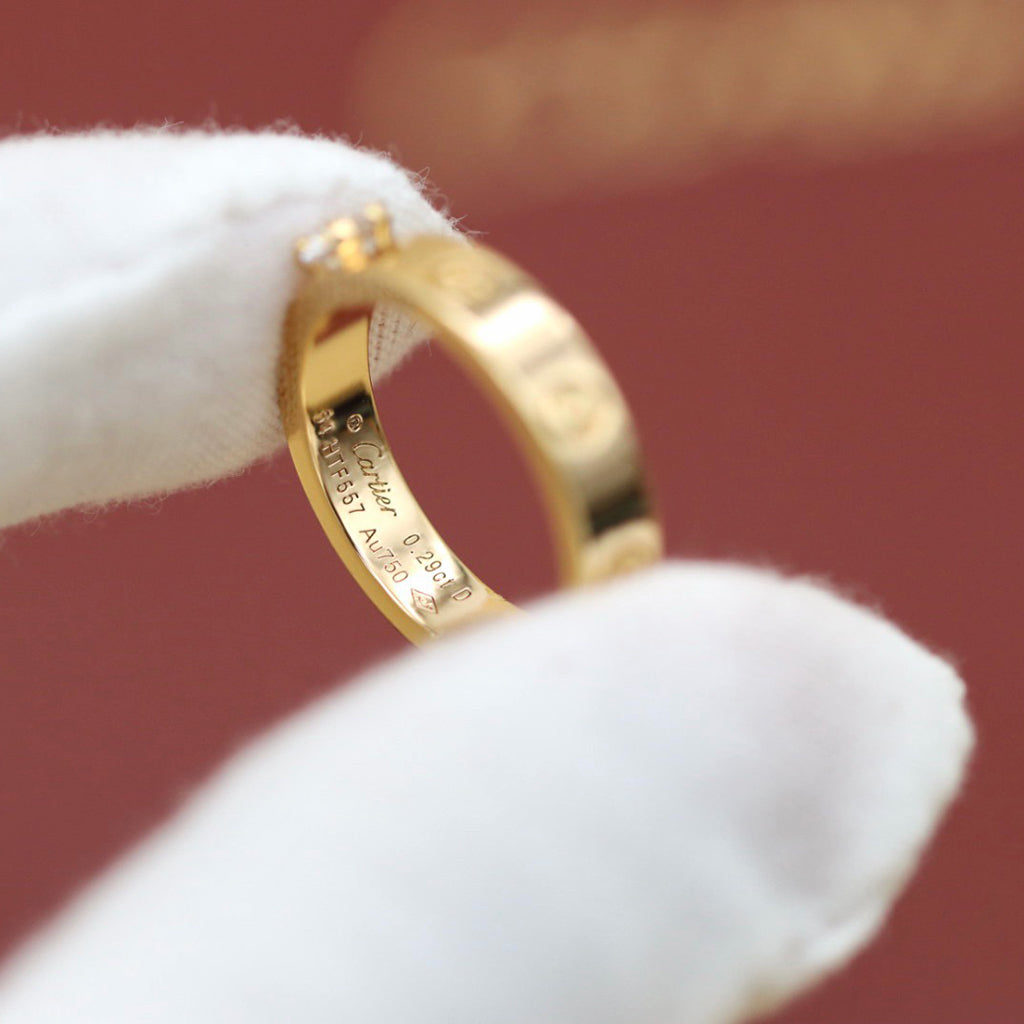 [Love Lucky]LOVE RING 3.6MM 1 BIG DIAMOND