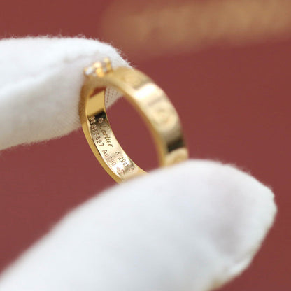 [Love Lucky]LOVE RING 3.6MM 1 BIG DIAMOND