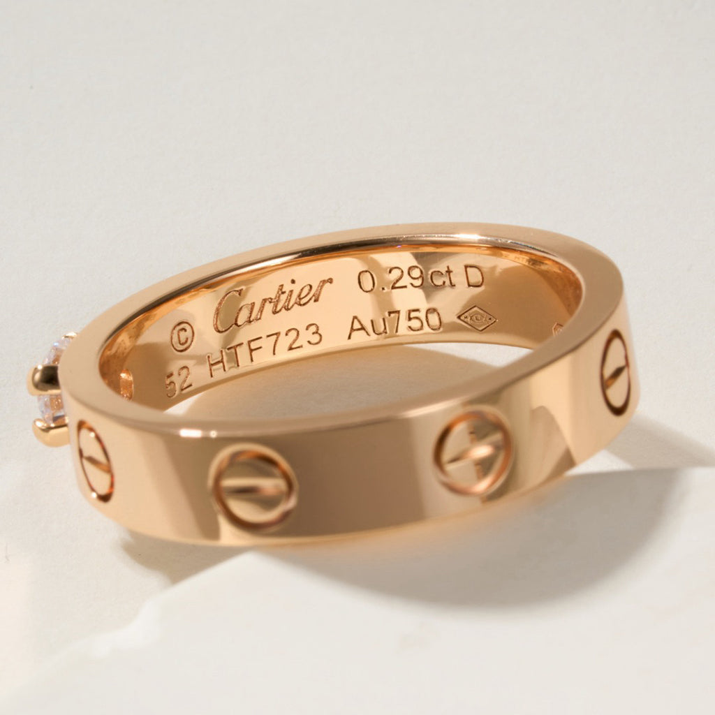 [Love Lucky]LOVE RING 3.6MM 1 BIG DIAMOND