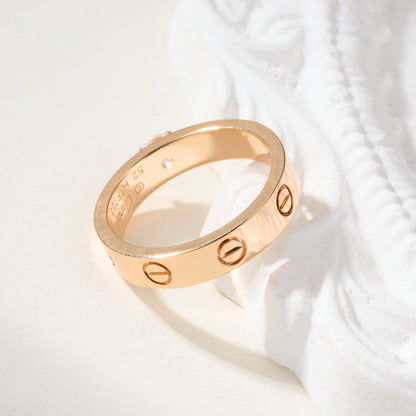 [Love Lucky]LOVE RING 3.6MM 1 BIG DIAMOND