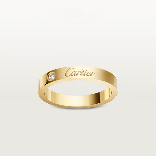 [Love Lucky]LOVE RING 4MM 1 DIAMOND