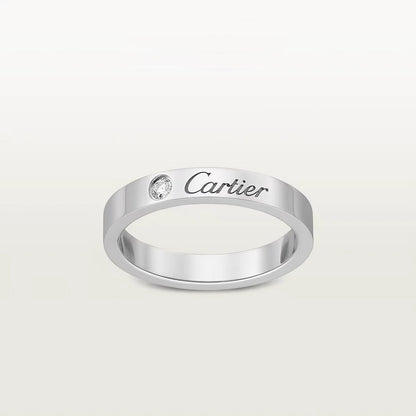 [Love Lucky]LOVE RING 4MM 1 DIAMOND