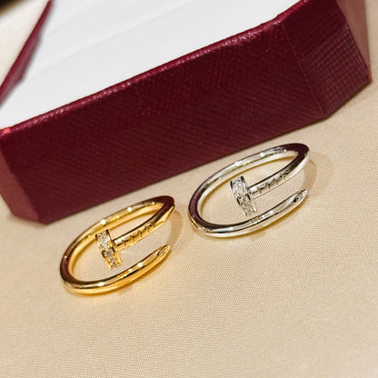 [Love Lucky]JUSTE 1.8MM HALF DIAMOND RING