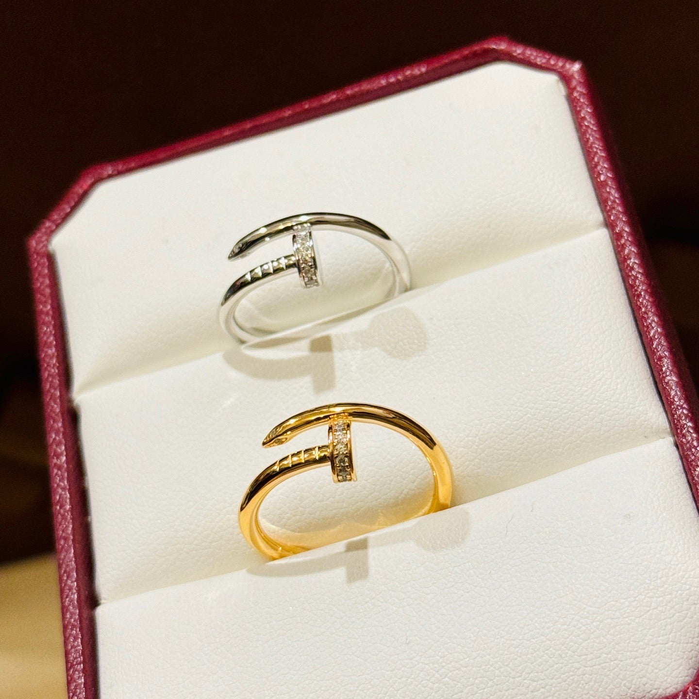 [Love Lucky]JUSTE 1.8MM HALF DIAMOND RING
