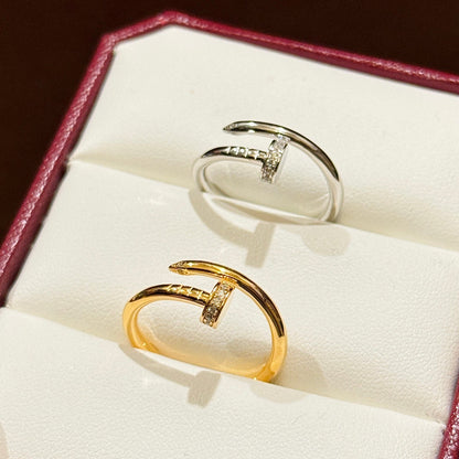 [Love Lucky]JUSTE 1.8MM HALF DIAMOND RING