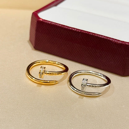 [Love Lucky]JUSTE 1.8MM HALF DIAMOND RING