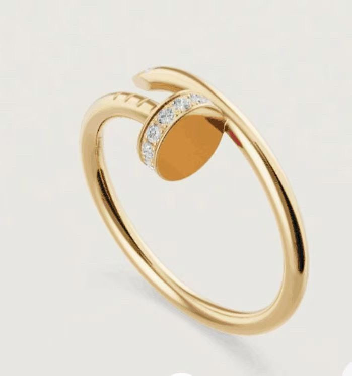 [Love Lucky]JUSTE 1.8MM HALF DIAMOND RING