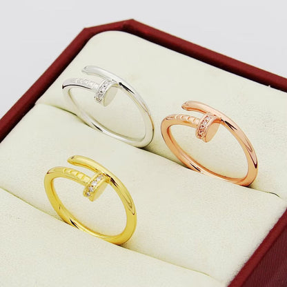 [Love Lucky]JUSTE 1.8MM HALF DIAMOND RING