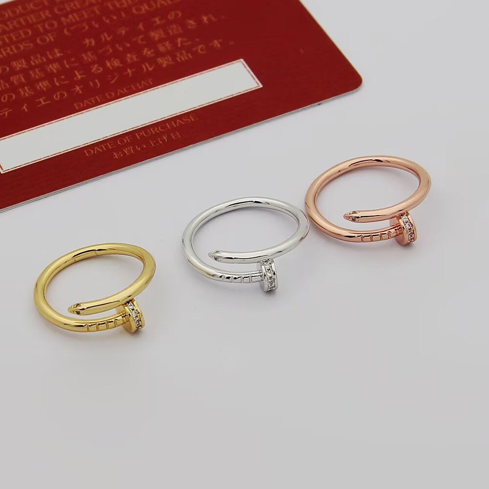 [Love Lucky]JUSTE 1.8MM HALF DIAMOND RING