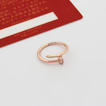 [Love Lucky]JUSTE 1.8MM HALF DIAMOND RING
