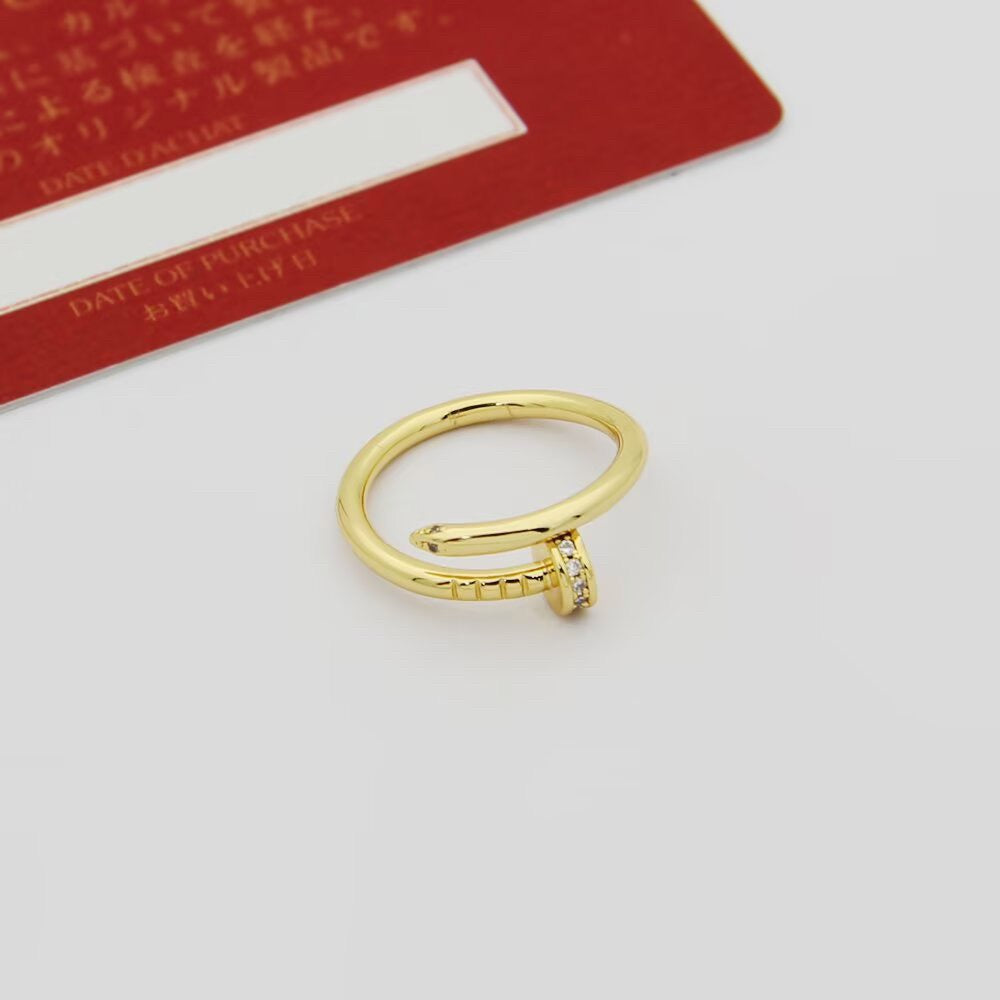 [Love Lucky]JUSTE 1.8MM HALF DIAMOND RING