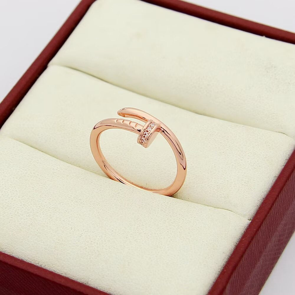 [Love Lucky]JUSTE 1.8MM HALF DIAMOND RING