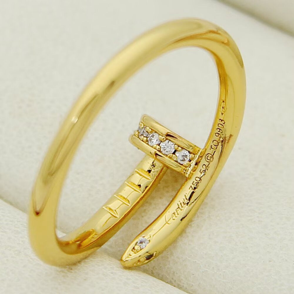 [Love Lucky]JUSTE 1.8MM HALF DIAMOND RING