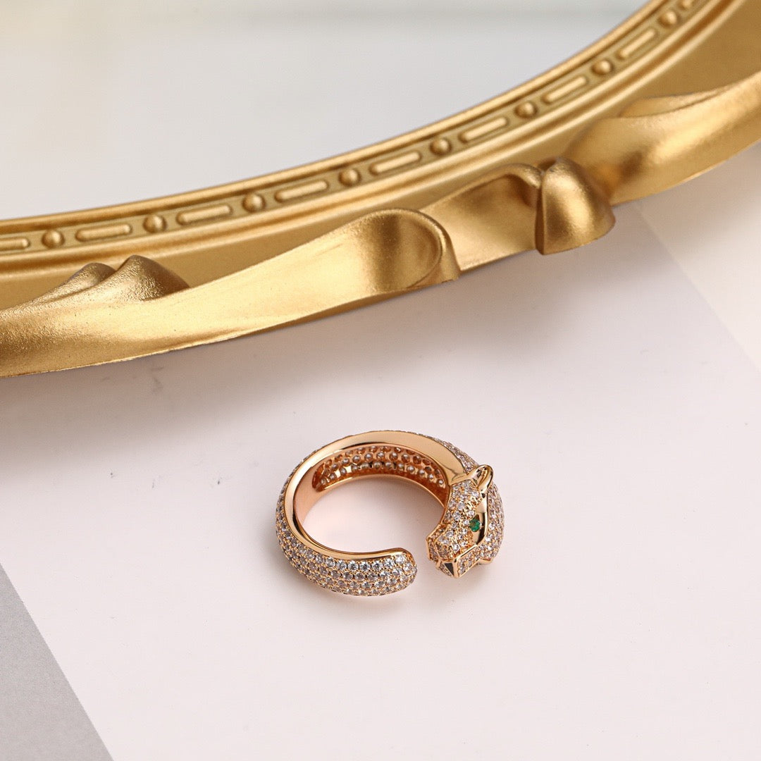 [Love Lucky]PANTHERE FULL DIAMOND SMALL RING