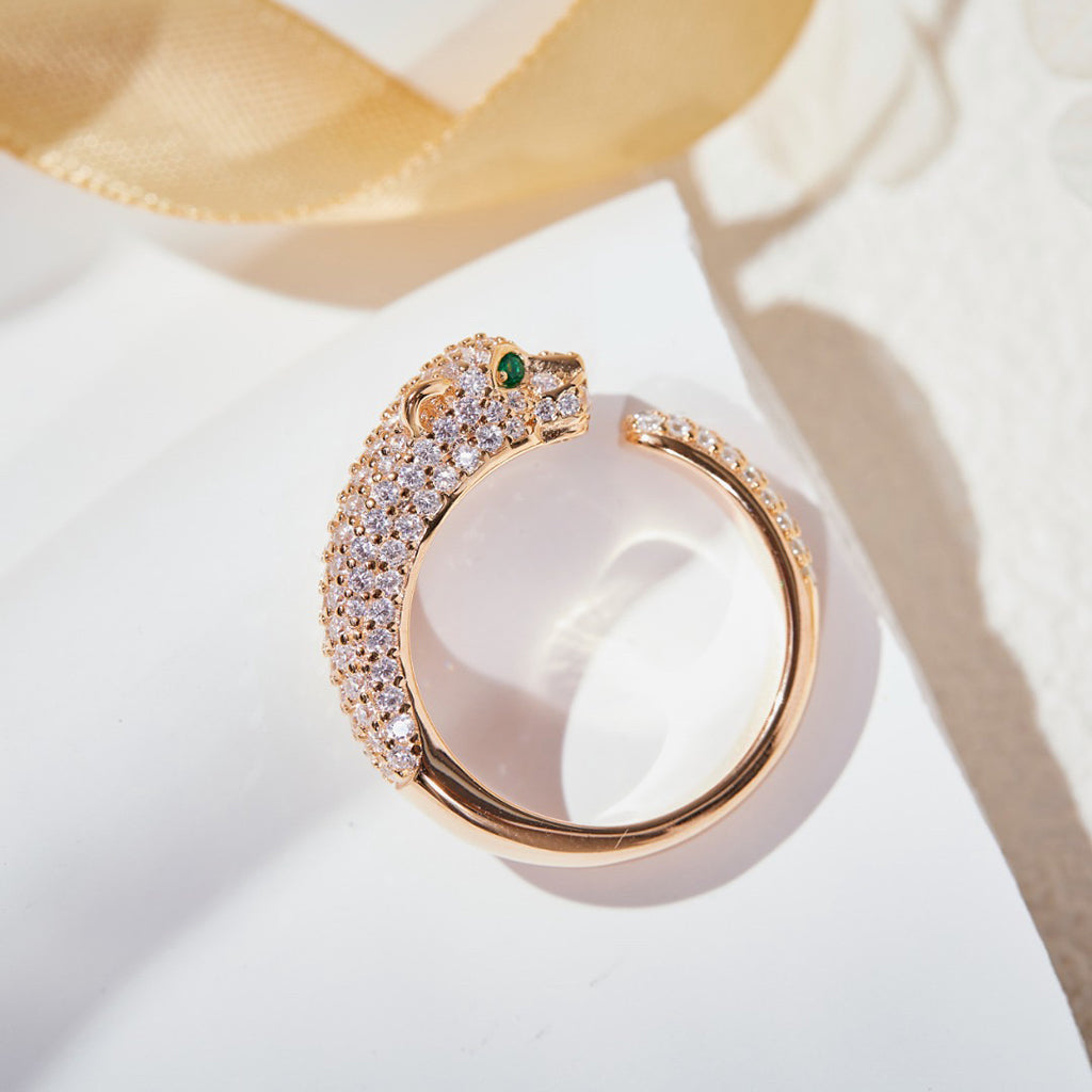 [Love Lucky]PANTHERE FULL DIAMOND SMALL RING