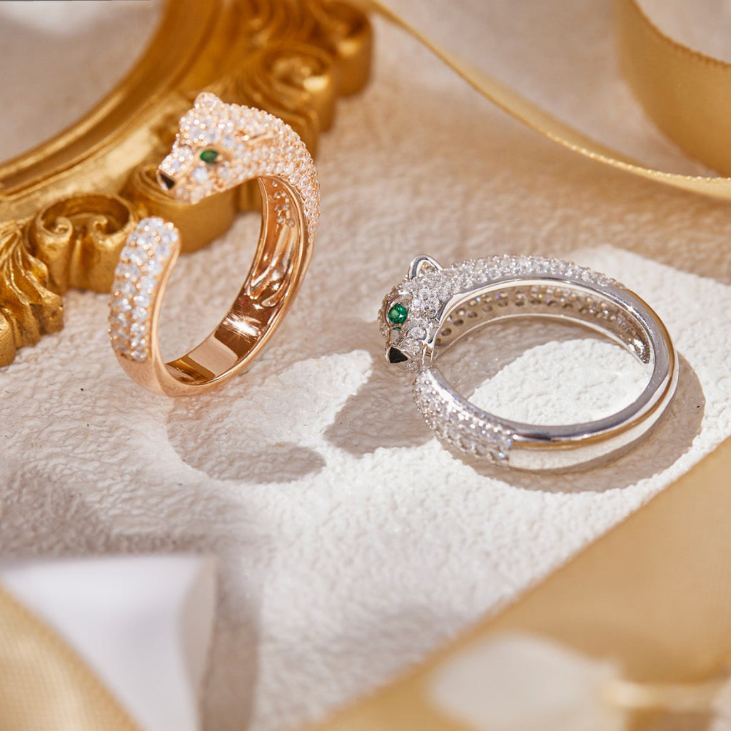 [Love Lucky]PANTHERE FULL DIAMOND SMALL RING