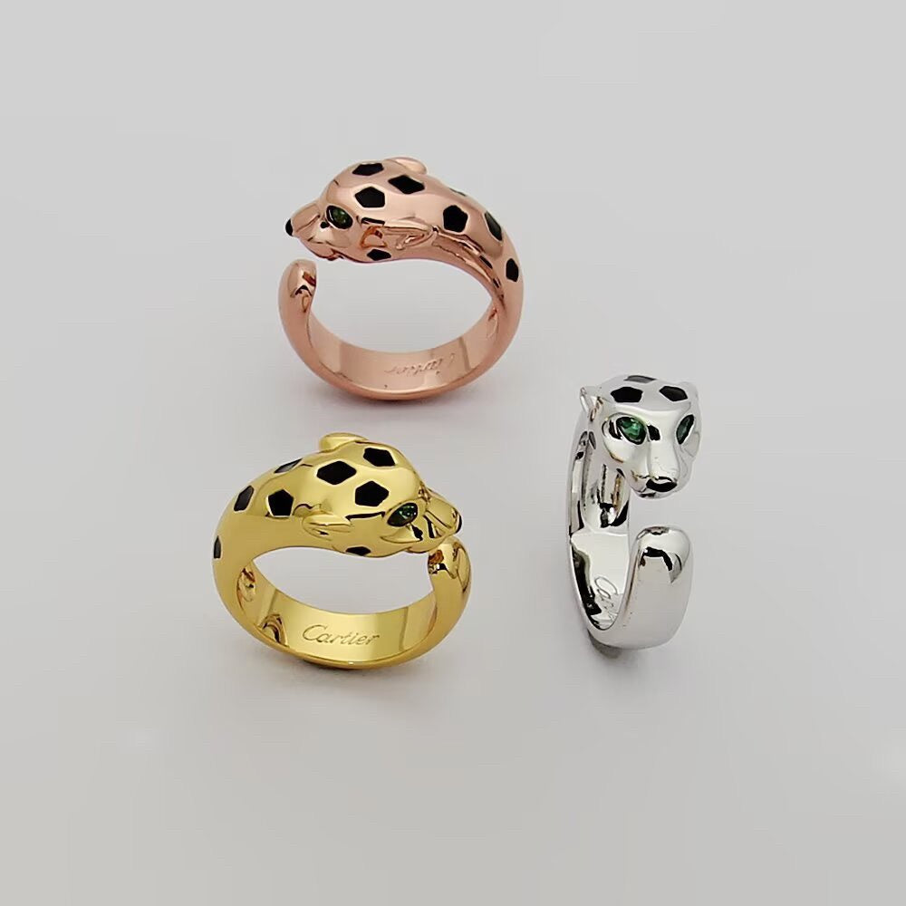 [Love Lucky]PANTHERE SPOTTED MEDIUM RING