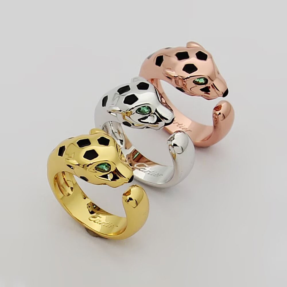 [Love Lucky]PANTHERE SPOTTED MEDIUM RING