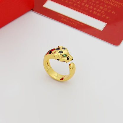 [Love Lucky]PANTHERE SPOTTED MEDIUM RING