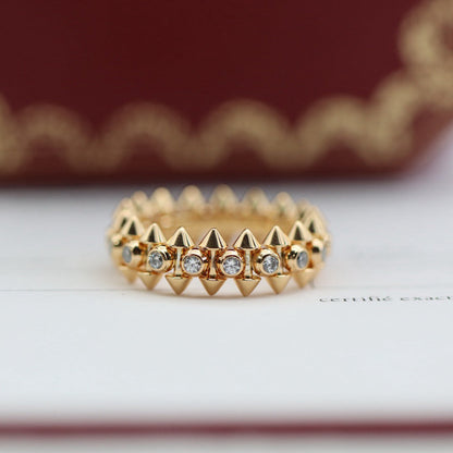 [Love Lucky]CLASH 6.8MM DIAMOND MEDIUM RING